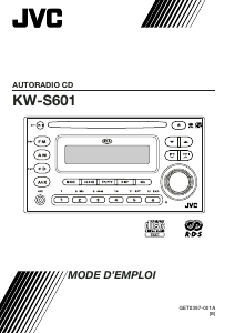 Mode d’emploi JVC KW-S601 Autoradio