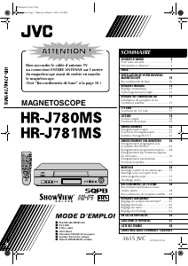 Mode d’emploi JVC HR-J780MS Magnétoscope