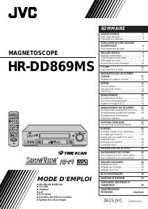 Mode d’emploi JVC HR-DD869MS Magnétoscope