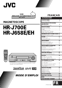 Mode d’emploi JVC HR-J700E Magnétoscope