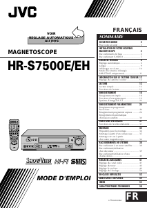 Mode d’emploi JVC HR-S7500EH Magnétoscope
