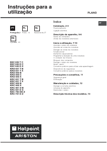 Manual Hotpoint-Ariston KRA 640 C Placa
