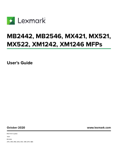 Handleiding Lexmark MB2442adwe Multifunctional printer