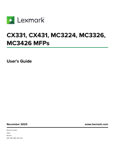 Handleiding Lexmark MC3426adw Multifunctional printer