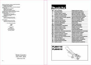 Bedienungsanleitung Makita PLM4110 Rasenmäher