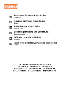 Handleiding Franke FMA 905 BK XS Afzuigkap