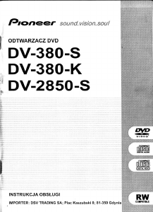 Instrukcja Pioneer DV-380-K Odtwarzacz DVD
