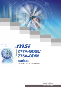 Manual MSI Z77A-GD55 Motherboard