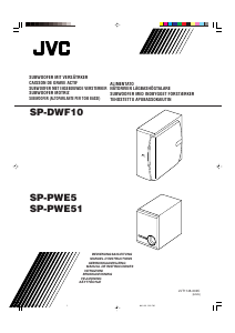 Manual de uso JVC SP-PWE51 Subwoofer