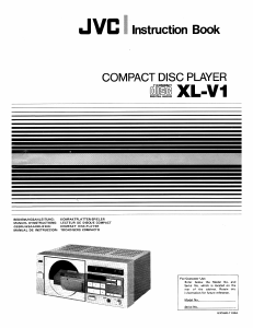 Manual de uso JVC XL-V1 Reproductor de CD