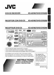 Handleiding JVC KD-ADV6270 Autoradio