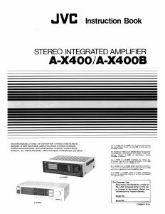 Manual de uso JVC A-X400 Amplificador