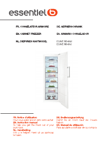 Manual de uso Essentiel B ECAVE 185-60b1 Congelador