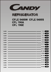 Manual de uso Candy CFLE 5485 Refrigerador