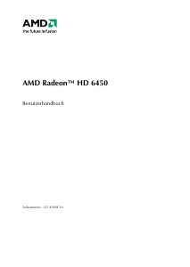 Bedienungsanleitung AMD Radeon HD 6450 Grafikkarte