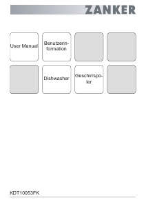 Handleiding Zanker KDT10053FK Vaatwasser