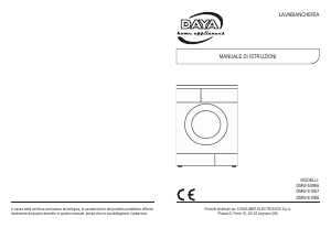 Manuale DAYA DMW-610E6 Lavatrice