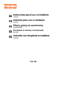 Manual de uso Franke FNE 905 Campana extractora