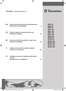 Manuál Tatramat EOV 200 Bojler