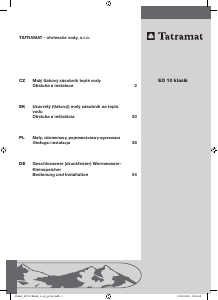 Bedienungsanleitung Tatramat EO 10 Klasik Warmwasserspeicher