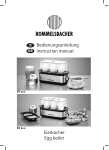 Manual Rommelsbacher ER 300 Egg Cooker