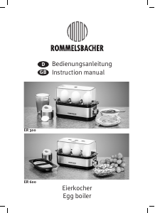 Bedienungsanleitung Rommelsbacher ER 600 Eierkocher