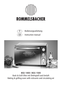 Manual Rommelsbacher BGS 1400 Oven