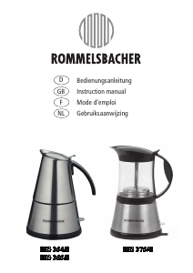 Bedienungsanleitung Rommelsbacher EKO 366/E Espressomaschine
