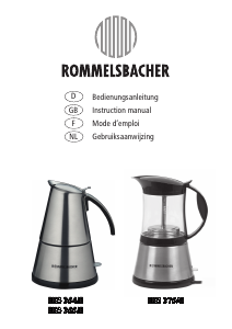 Bedienungsanleitung Rommelsbacher EKO 364/E Espressomaschine