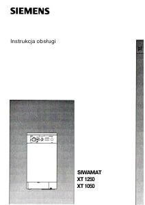 Instrukcja Siemens Siwamat XT 1250 Pralka