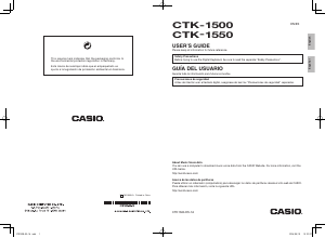 Handleiding Casio CTK-1550 Digital Toetsenbord