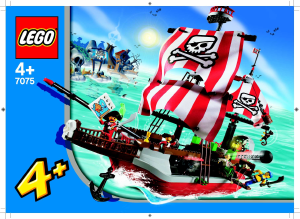 Manuale Lego set 7075 4Juniors Il vascello dei pirati del capitano Barbarossa