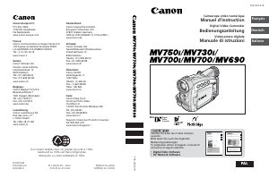 Mode d’emploi Canon MV730i Caméscope