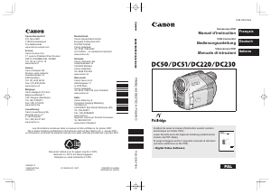 Mode d’emploi Canon DC230 Caméscope