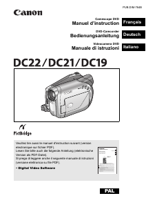 Mode d’emploi Canon DC19 Caméscope