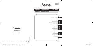 Käyttöohje Hama 00011413 8in1 Kaukosäädin