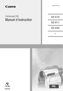 Mode d’emploi Canon DC411 Caméscope