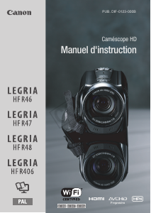 Mode d’emploi Canon LEGRIA HF R47 Caméscope