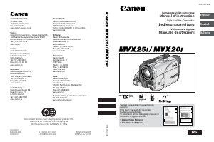 Mode d’emploi Canon MVX20i Caméscope