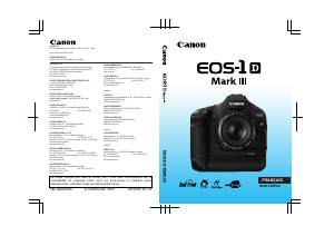 Mode d’emploi Canon EOS 1D Mark III Appareil photo numérique