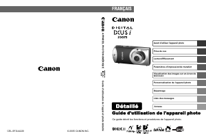 Mode d’emploi Canon IXUS i ZOOM Appareil photo numérique