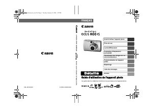 Mode d’emploi Canon IXUS 800 IS Appareil photo numérique