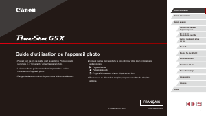 Mode d’emploi Canon PowerShot G5X Appareil photo numérique