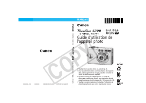 Mode d’emploi Canon IXUS V2 Appareil photo numérique