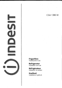 Handleiding Indesit CGA 1380 W Koelkast