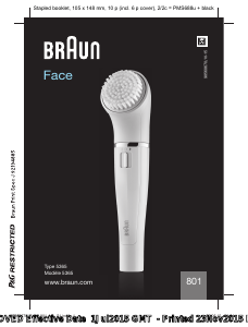 Manual Braun 801 Facial Cleansing Brush