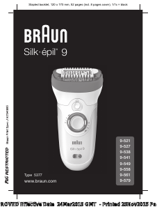 Посібник Braun 9-521 Silk-epil 9 Епілятор