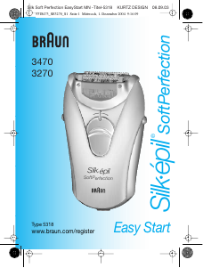 Hướng dẫn sử dụng Braun 3470 Silk-epil SoftPerfection Máy cạo lông