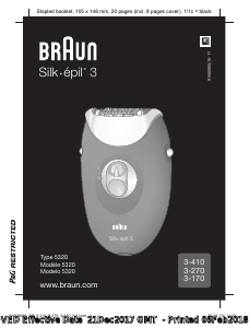 Manual de uso Braun 3-410 Silk-epil 3 Depiladora