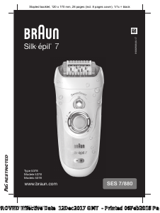 Manual Braun SES 7/880 Silk-epil 7 Epilator